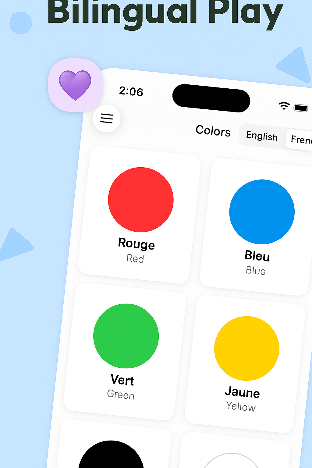 Colors preview in French